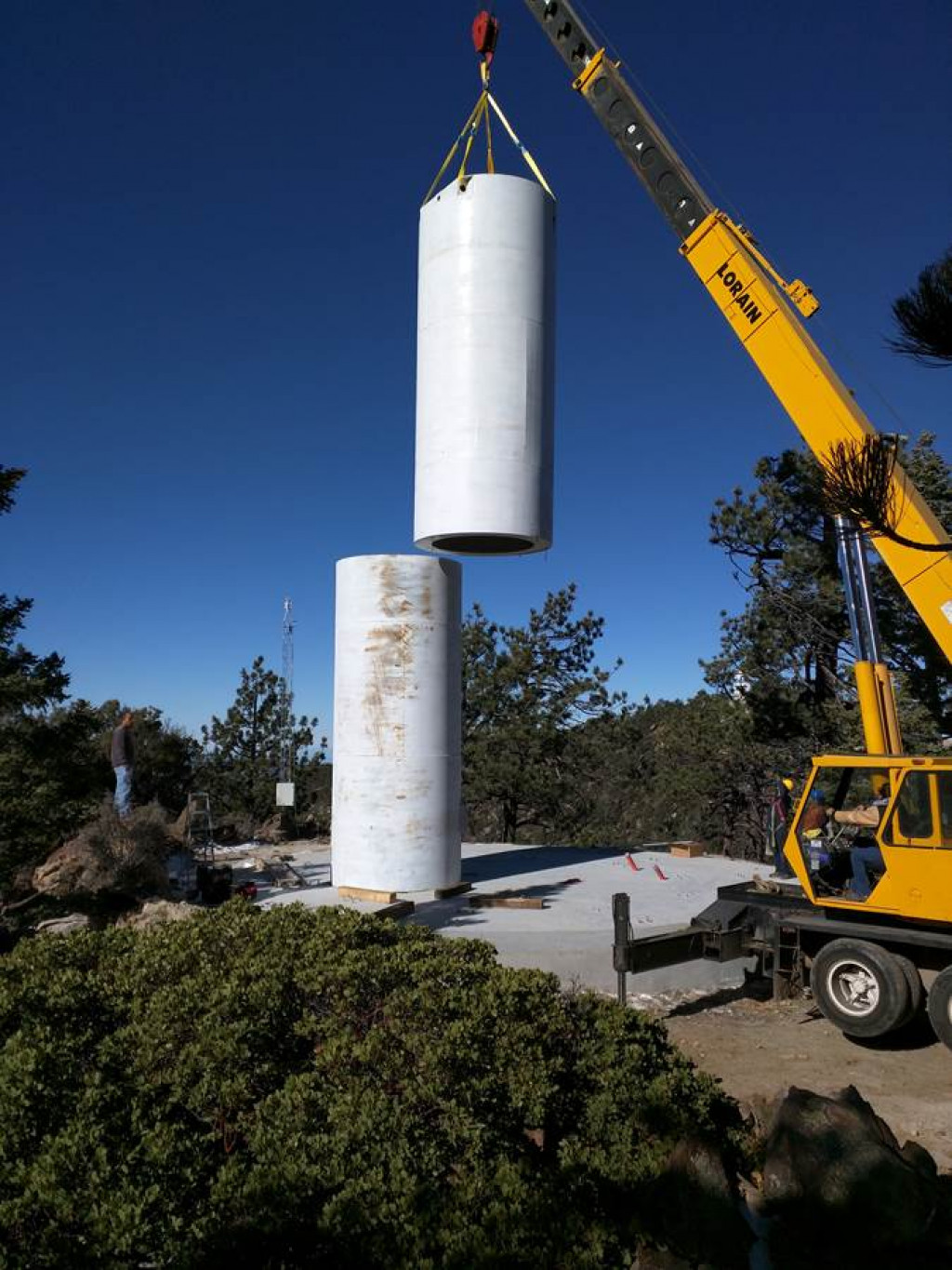 Telescope Piers Installed