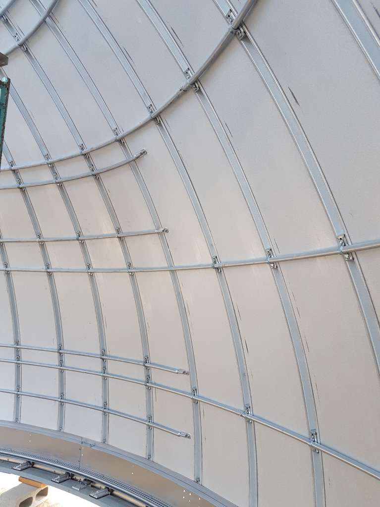 Progress on dome at Site #1