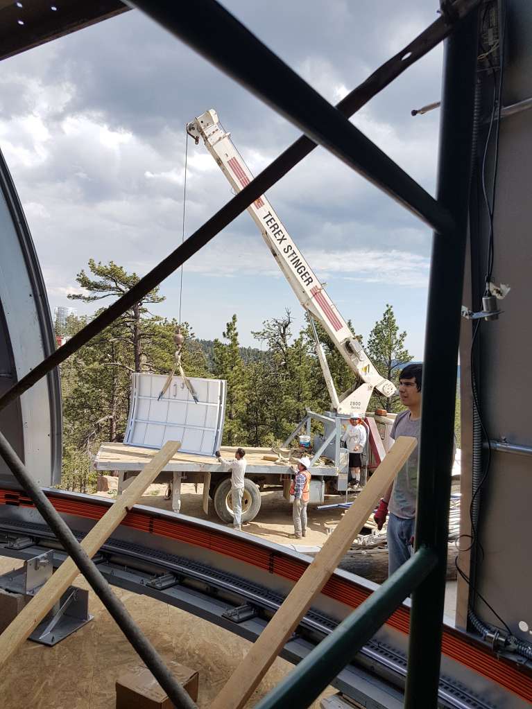 More progress on dome at Site #1