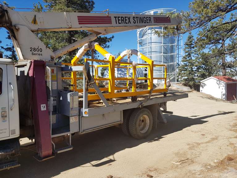 Gantry cranes installed at all three sites