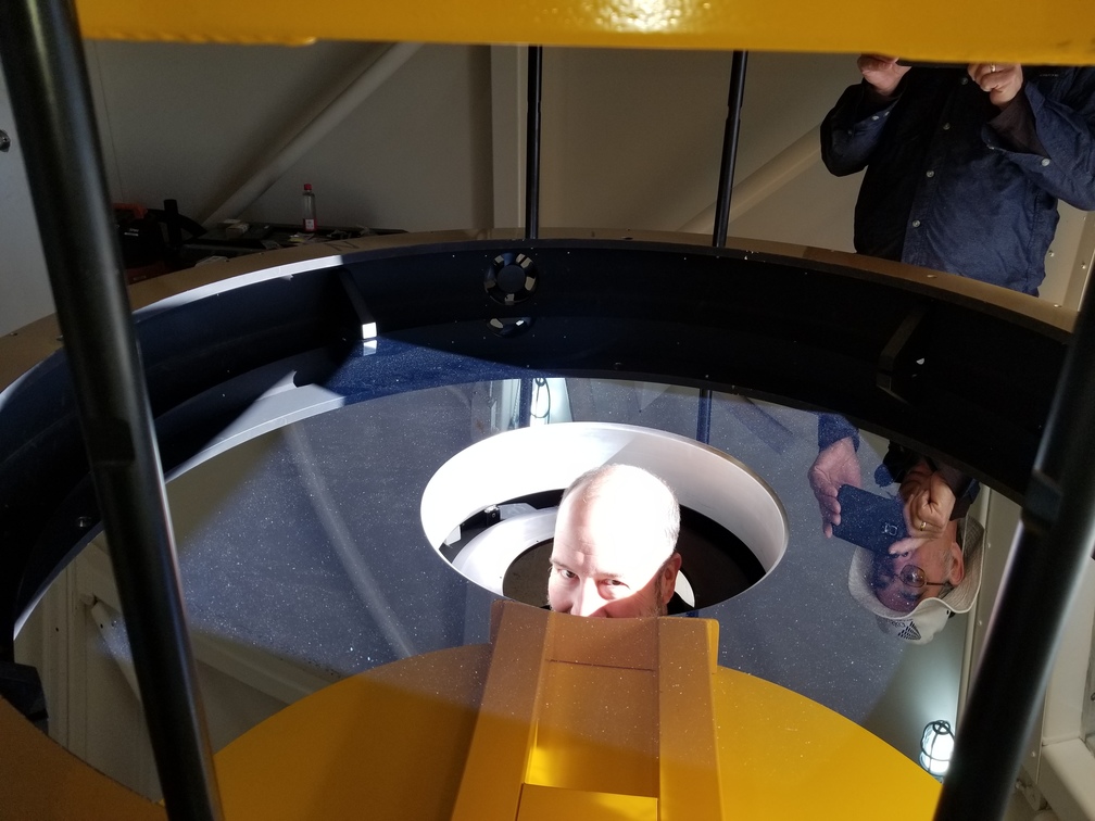 First primary mirror and mirror cell installed
